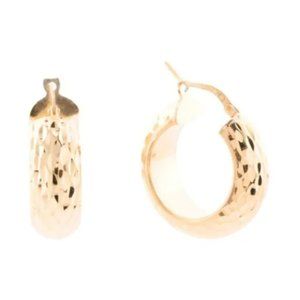 Mia Fiore Diamond Cut Hoop Earrings